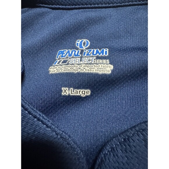 Pearl Izumi Select Series Short Sleeve Cycling Jersey Size XL Blue 3/4 Zip - Picture 2 of 9
